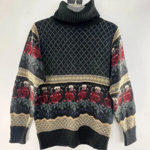The Import Workshop Vintage Wool Blend Turtleneck Sweater Women’s Size Small